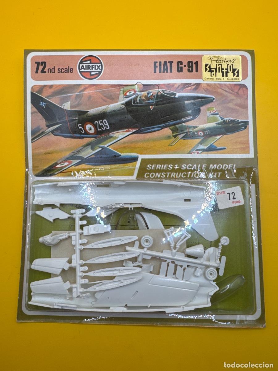 Radio control: ANTIGUA MAQUETA AIRFIX FIAT G.91 1:72 &ndash; BL&Iacute;STER ORIGINAL A&Ntilde;OS 70 &ndash; PL&Aacute;STICOS SANTOS VALLADOLID