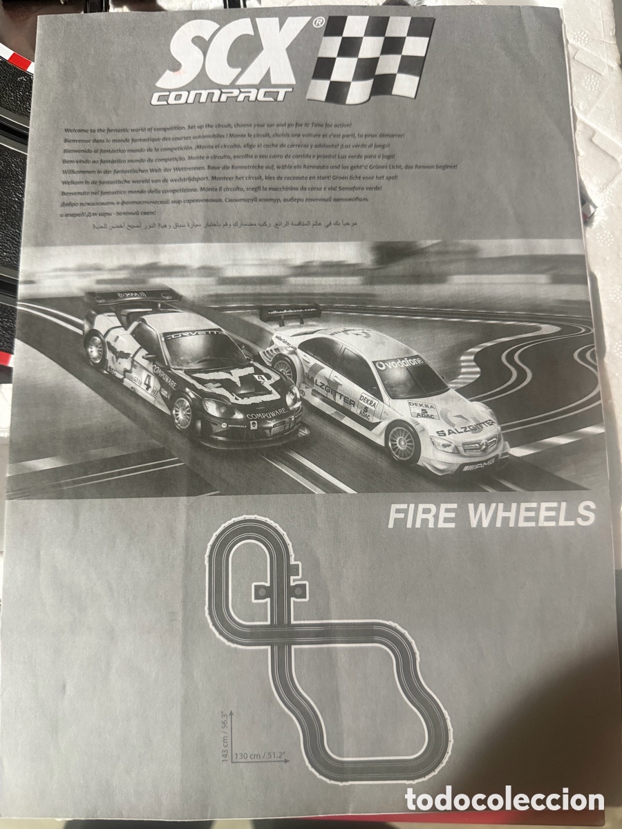 Radio control: Scalextric Compact Fire Wheels completo - Foto 3