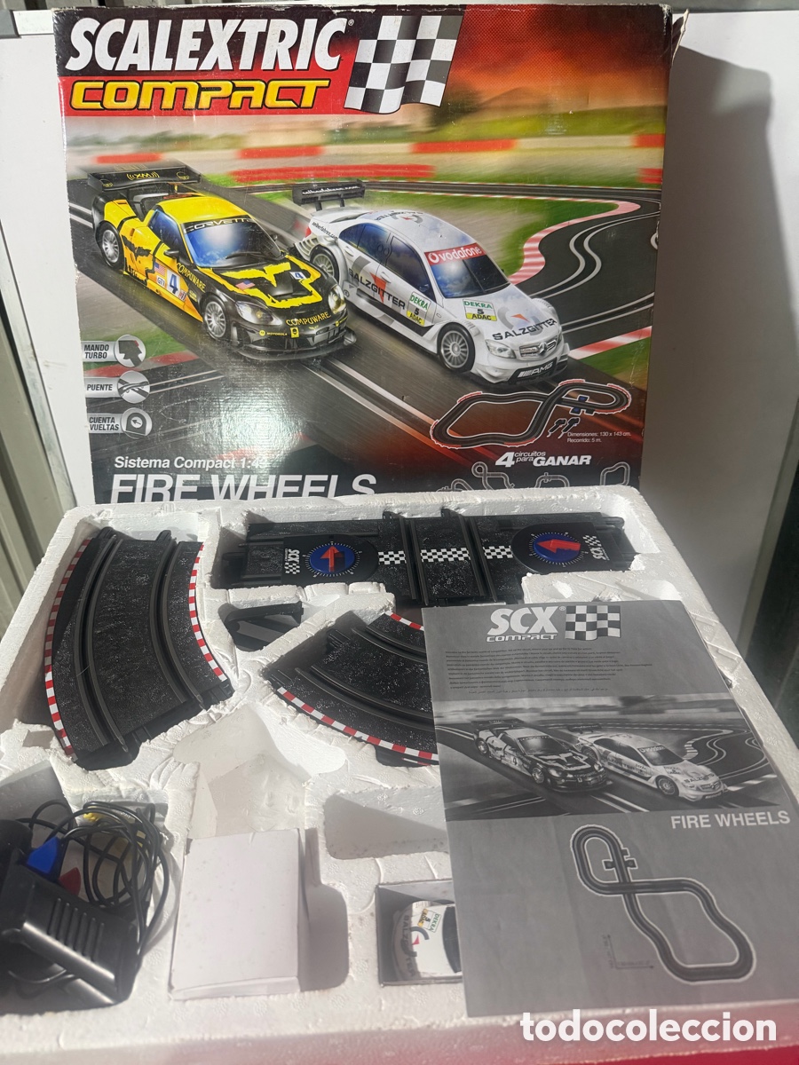 Radio control: Scalextric Compact Fire Wheels completo - Foto 1