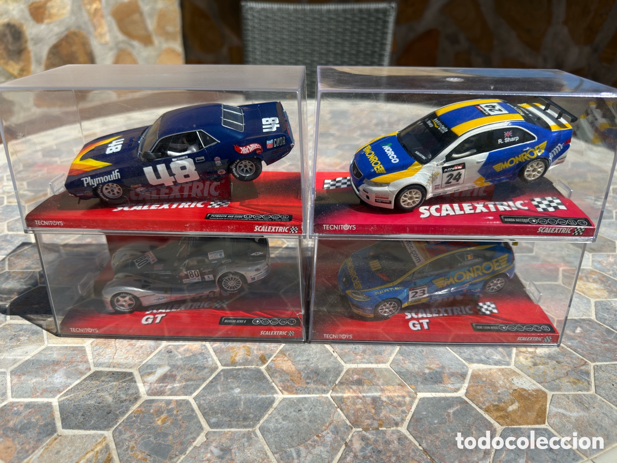 Radio Control: Lote 4 coches Scalextric
