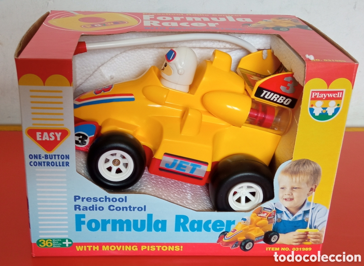 Radio Control: COCHE B&Oacute;LIDO FORMULA RADIO CONTROL INFANTIL.PLAYWELL 90'S.CAJA SIN ABRIR.