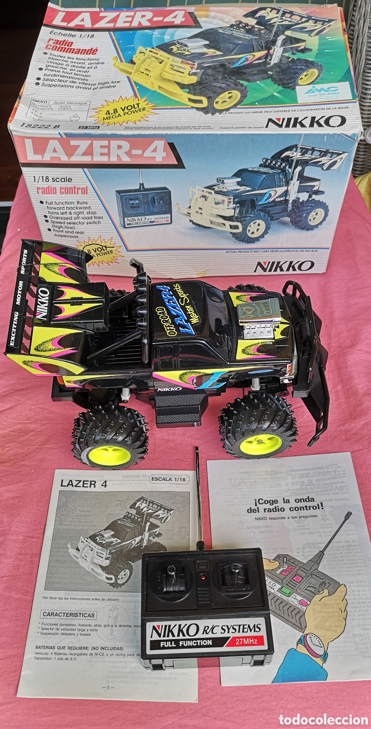 Radio Control: Nikko. LAZER 4 R/C. Escala 1:18. SIN USAR. SIN EL CARGADOR. FUNCIONA A PILAS.