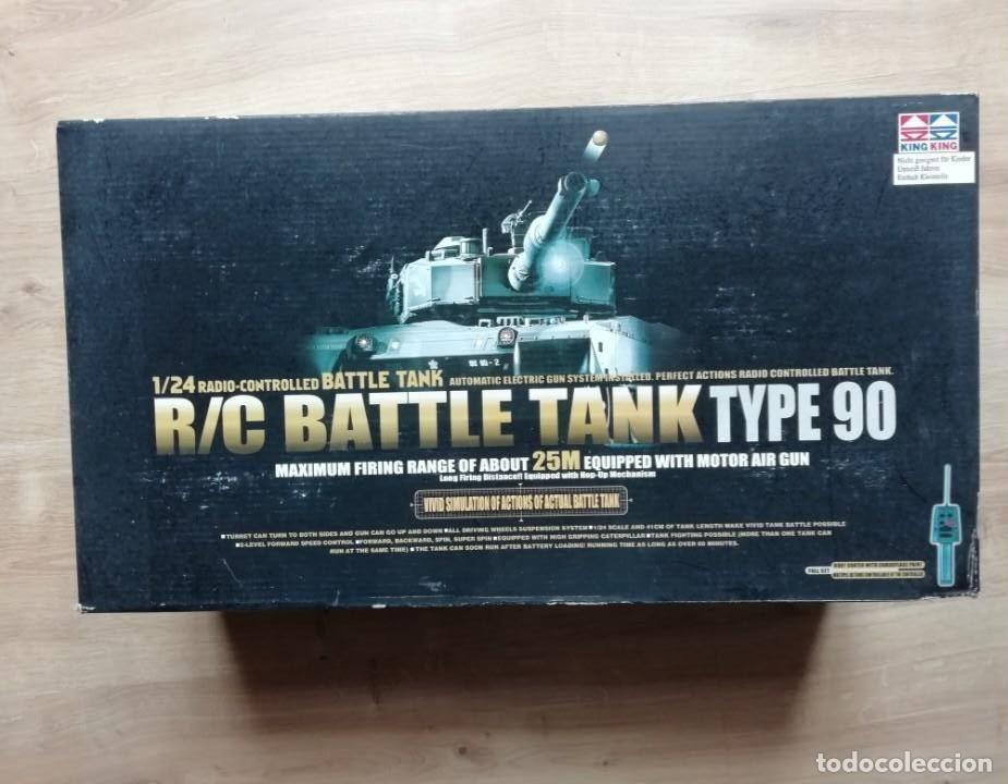 Radio Control: R/C RC BATTLE TANK TYPE 90 RADIO CONTROLLED ESCALA 1/24 TANQUE RADIO CONTROL EN CAJA SIN ABRIR RTOY