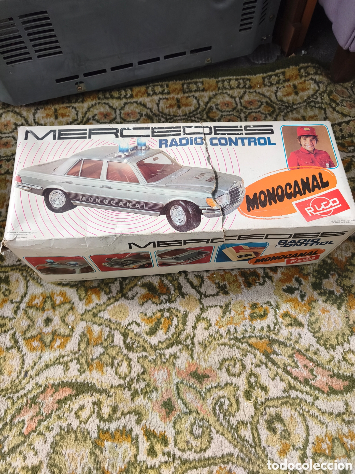 Radio Control: Mercedes-Benz 450 SE Polic&iacute;a Radio Control Monocanal - RICO (A&ntilde;os 70/80) Con Caja