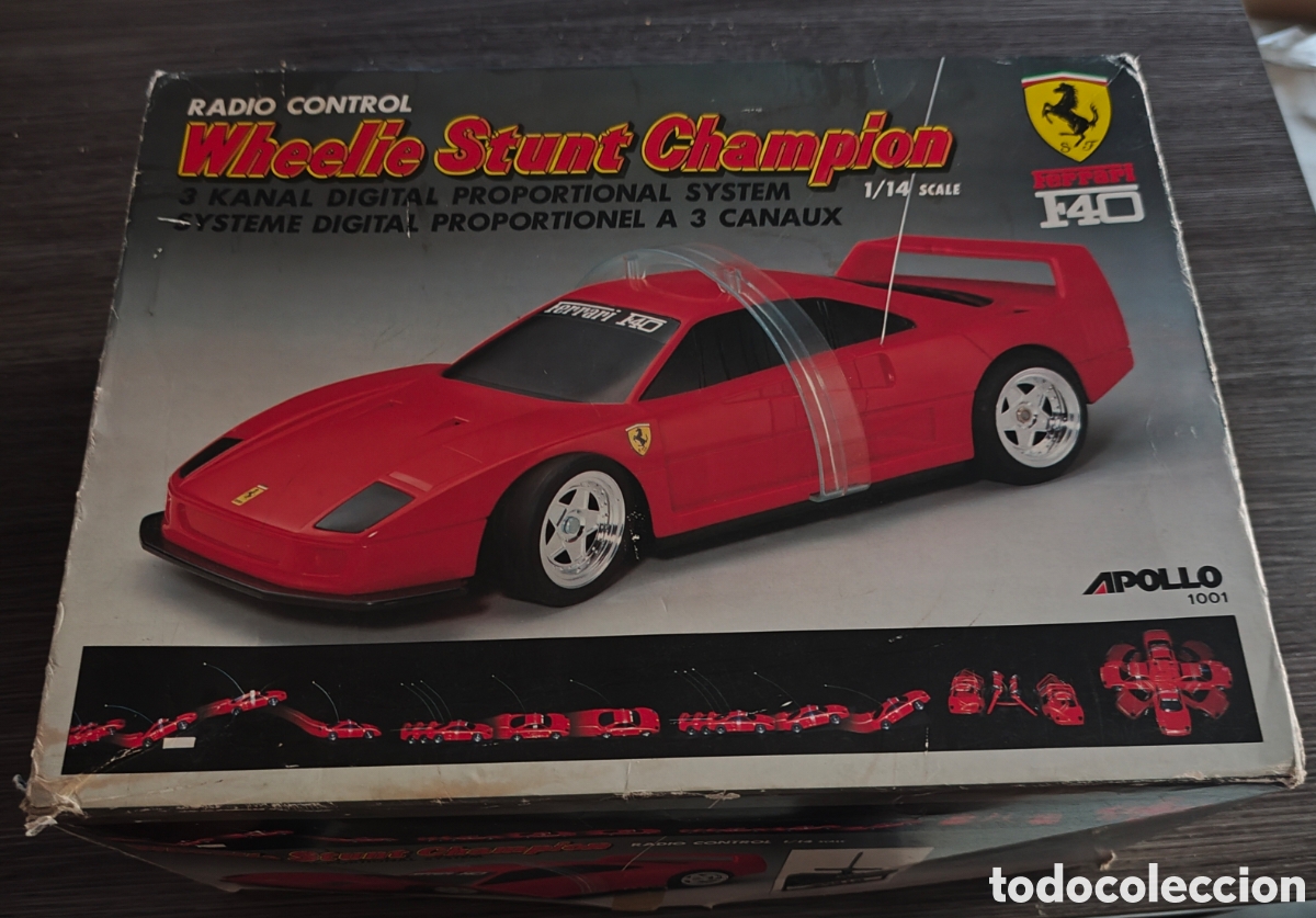 Radio control: Coche radiocontrol Apollo Ferrari F40 1/14 Wheels Stunt Champion