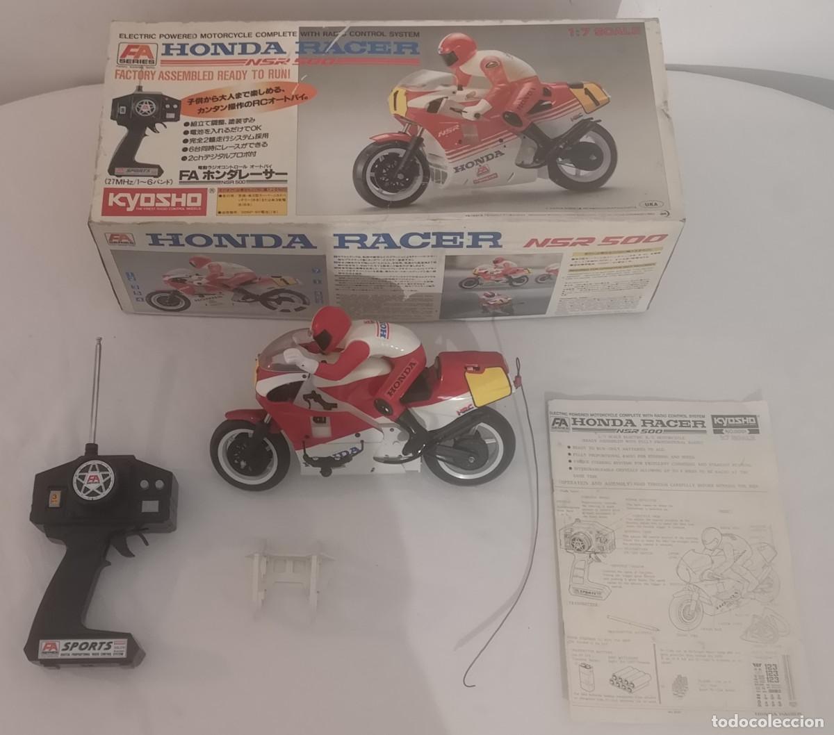 Radio control: FA SERIES KYOSHO MOTO RC HONDA RACER NSR 500 1/7 &iquest;NUEVA?