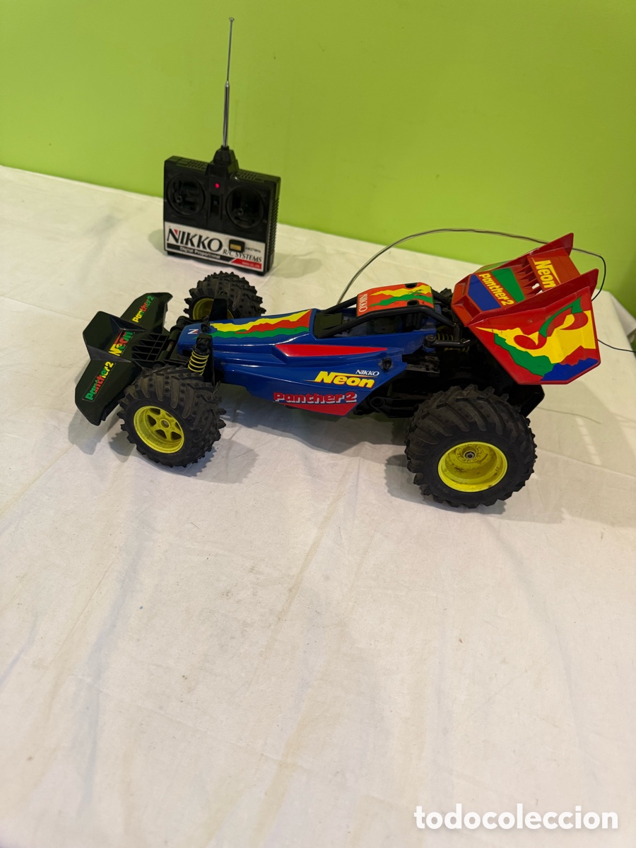 Radio control: Nikko Neon Panther 2 &ndash; coche teledirigido vintage R/C 27 MHz con mando original