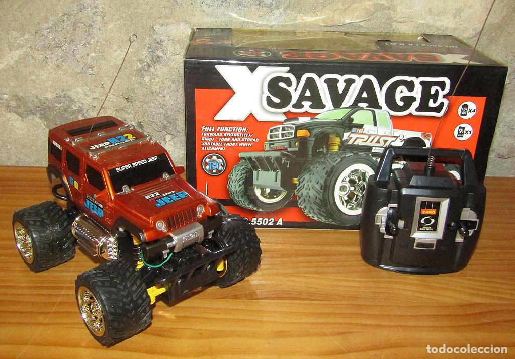 Radio control: ANTIGUO COCHE RC 4X4 SAVAGE X - NUEVO Y EN SU CAJA ORIGINAL - FUNCIONANDO