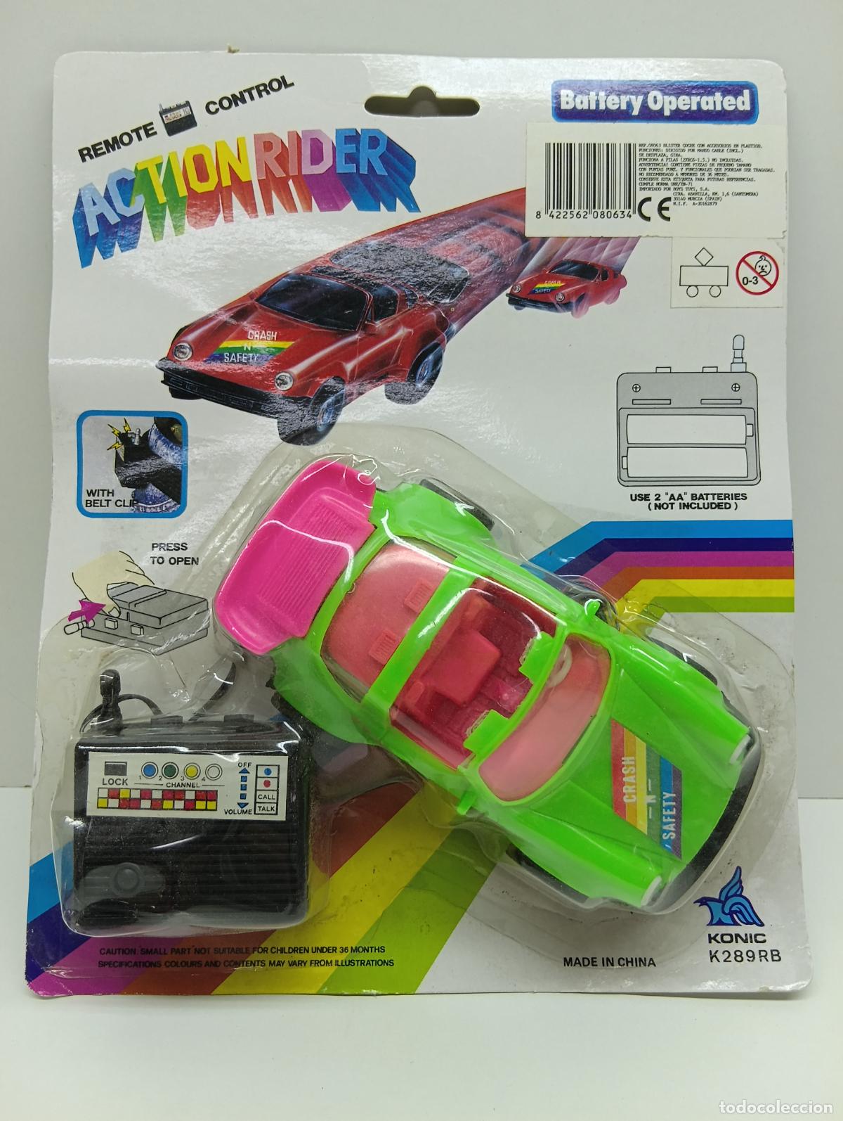 Radio control: Coche Teledirigido Vintage Action Rider - Konic K289RB - A&ntilde;os 90 - Nuevo en Bl&iacute;ster