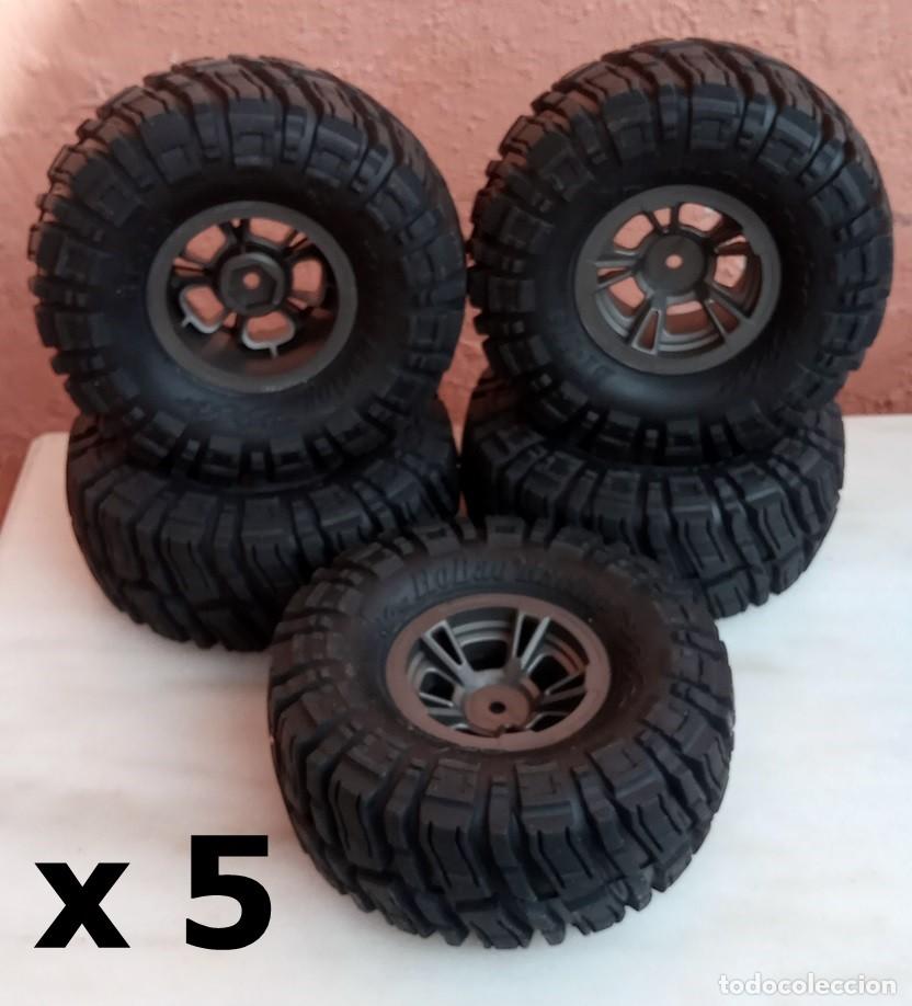 Radio control: 5 RUEDAS 1,9 Y HEXAGONO 12MM CON LLANTA PARA CRAWLER RADIOCONTROL ESCALA 1/10