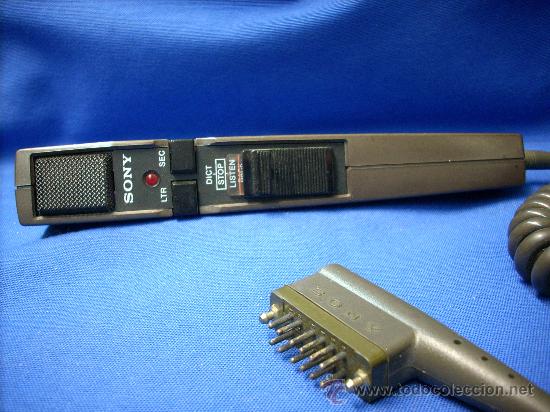 Radios antiguas: MICR&Oacute;FONO DE MANO DICTADO TRANSCRIPTOR SONY HU-50 - Foto 1