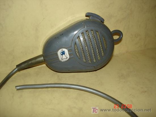 Radios antiguas: MICROFONO CON INTERRUPTOR Y PARA COLGAR - Foto 1