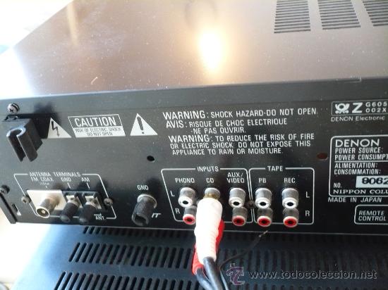 Radios antiguas: DENON HI-END AMPLIFICADOR - RECEIVER -- - Foto 7