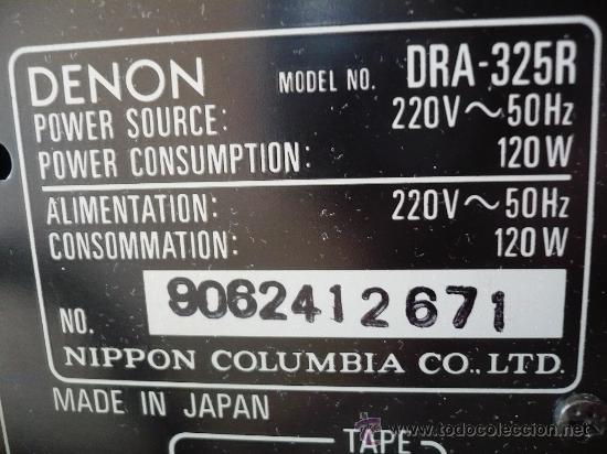 Radios antiguas: DENON HI-END AMPLIFICADOR - RECEIVER -- - Foto 9