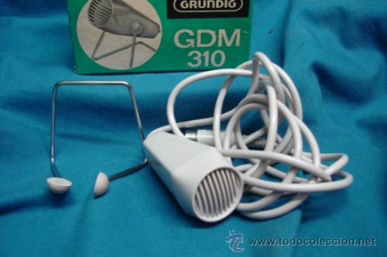 Radios antiguas: ANTIGUO MICR&Oacute;FONO DIN&Aacute;MICO GRUNDIG GDM 310 - IMPECABLE - Foto 4