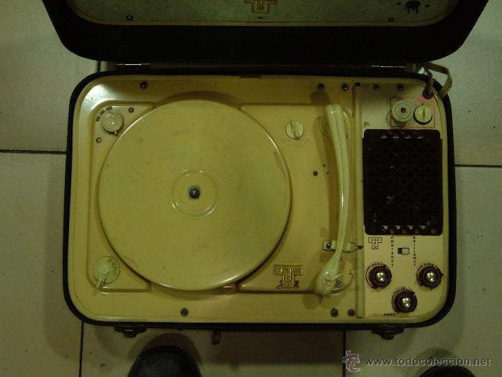 Radios antiguas: TEPPAZ 336 Tocadiscos port&aacute;til (V&aacute;lvulas) - Foto 5
