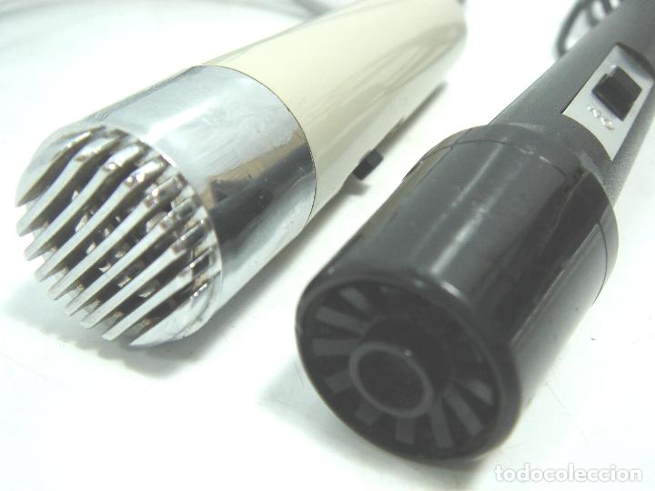 Radios antiguas: 2X MICROFONO GRABADORA - DOBLE CLAVIJA JACK - - Foto 3