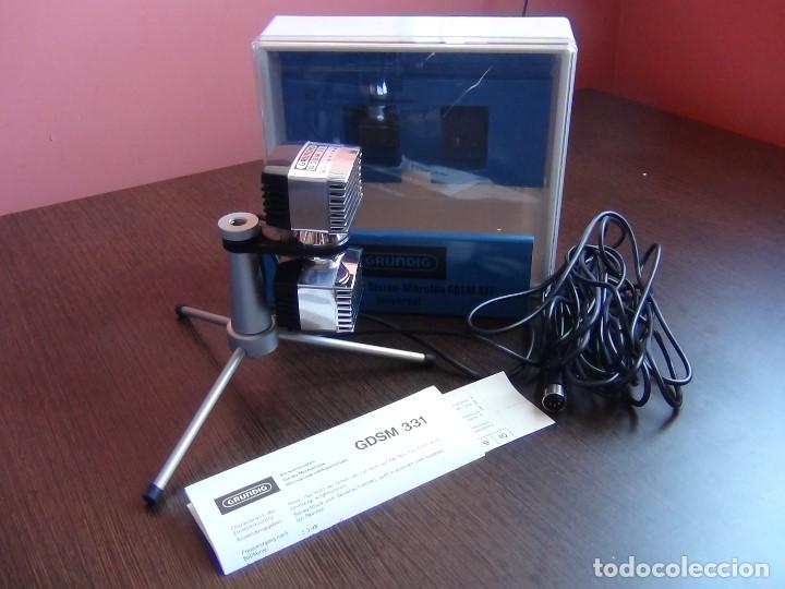 Radios antiguas: Micr&oacute;fono est&eacute;reo Grundig 331 universal - Foto 1