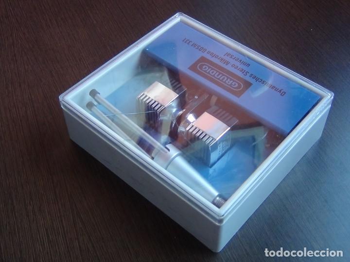 Radios antiguas: Micr&oacute;fono est&eacute;reo Grundig 331 universal - Foto 7