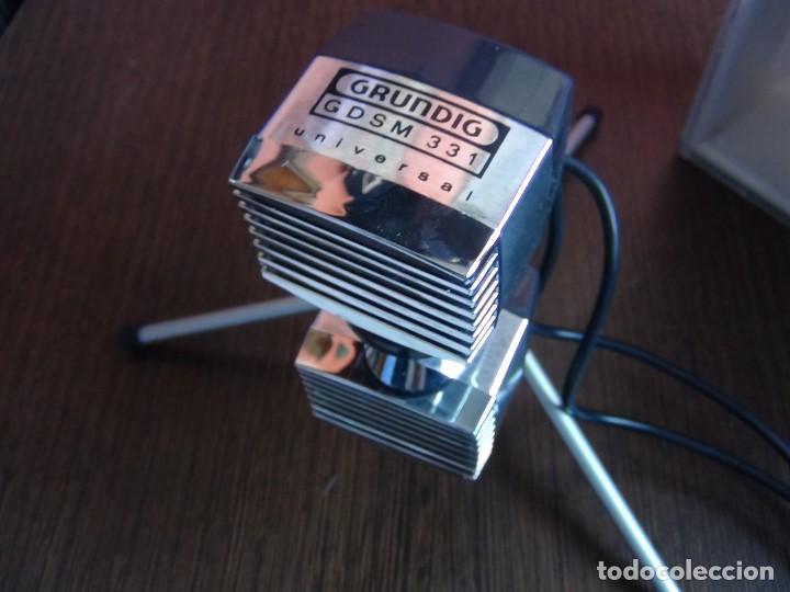Radios antiguas: Micr&oacute;fono est&eacute;reo Grundig 331 universal - Foto 11