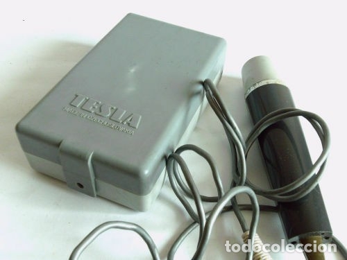 Radios antiguas: Micr&oacute;fono vintage y altavoz externo TESLA - Foto 1