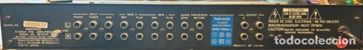 Radios antiguas: Nikko Amplifier beta 30 s - Foto 3
