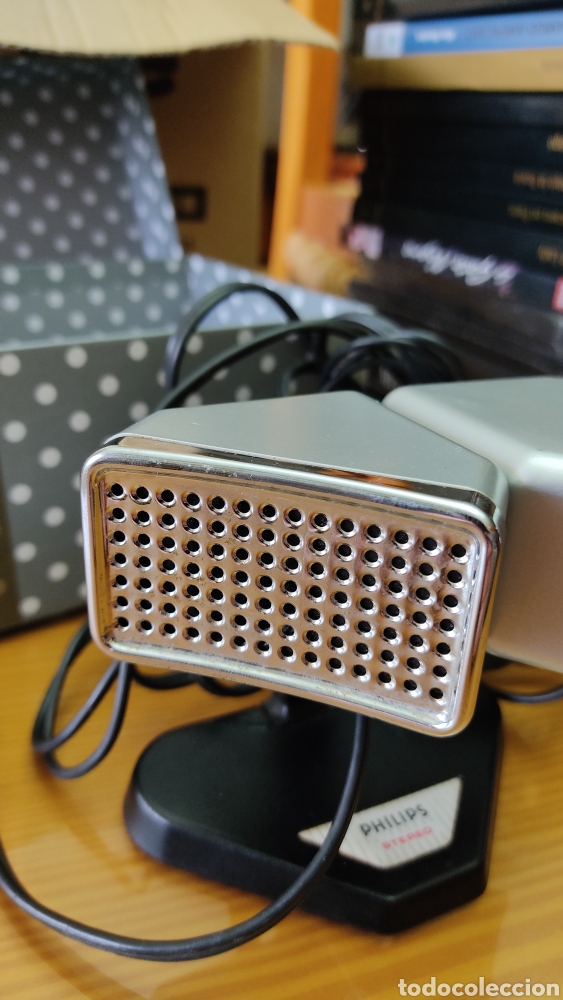 Radios antiguas: Antiguo microfono stereo PHILIPS N8402 - Foto 3