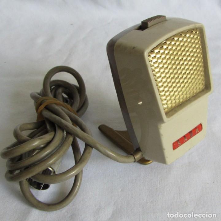 Radios antiguas: Micr&oacute;fono marca Saba - Foto 1