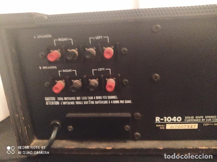 Radios antiguas: LUXMAN/ Luxman R-1040 AM/FM/Excelente estado/ Ver... - Foto 7 - 278805453