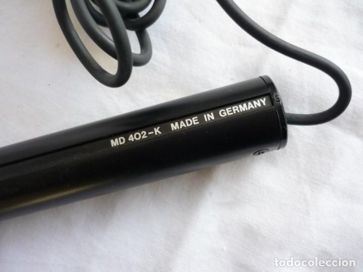 Radios antiguas: Micr&oacute;fono Sennheiser Mod. 402-K, estuche original - Foto 5