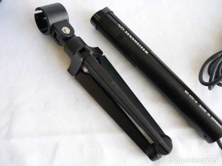 Radios antiguas: Micr&oacute;fono Sennheiser Mod. 402-K, estuche original - Foto 6