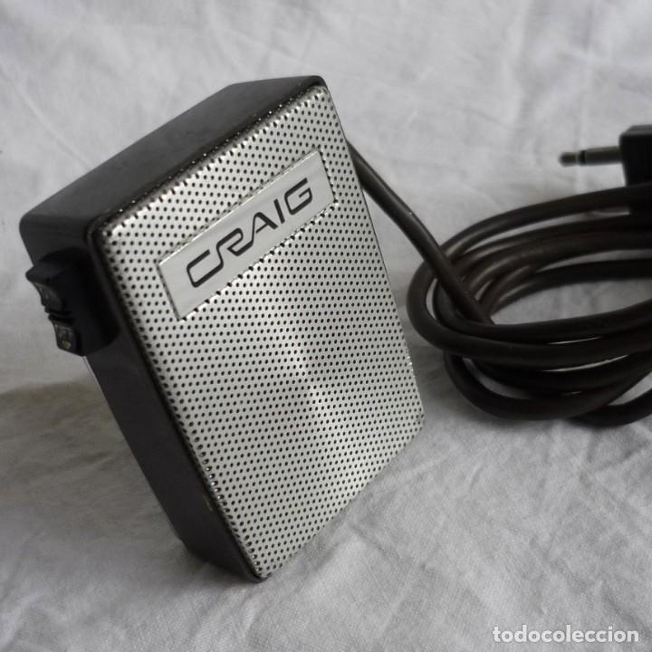 Radios antiguas: Micr&oacute;fono japon&eacute;s de baquelita Craig - Foto 1