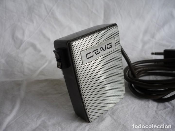 Radios antiguas: Micr&oacute;fono japon&eacute;s de baquelita Craig - Foto 2