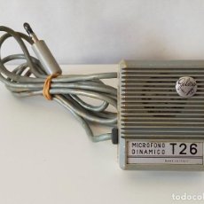 Radios antiguas: MICROFONO DINAMICO GELOSO MODELO T 26 - MADE IN ITALY. Lote 363279725