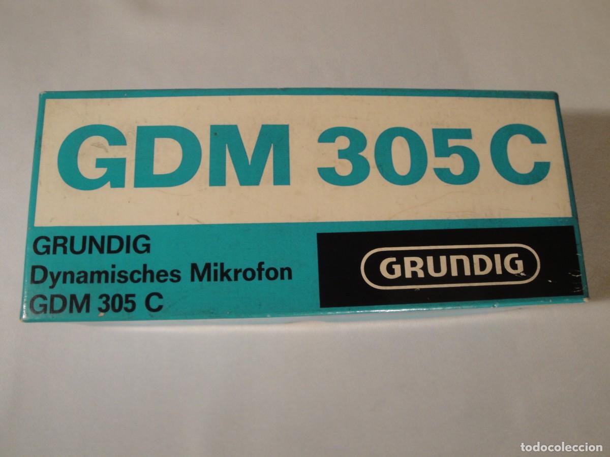 Radios antiguas: Micr&oacute;fono Grundig GDM 305C. Nuevo. - Foto 1