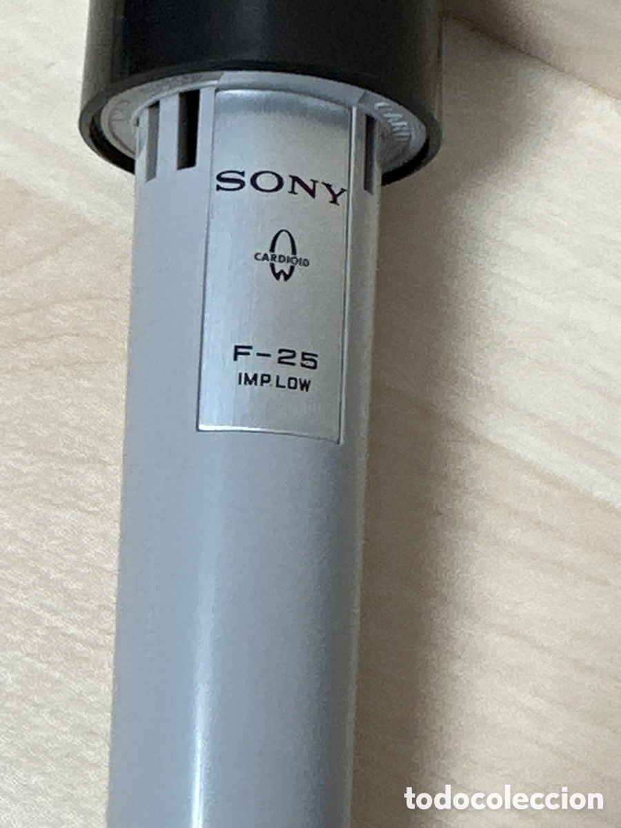 Radios antiguas: Sony F-25 Imp Low Microphone Microfono Retro - Foto 2