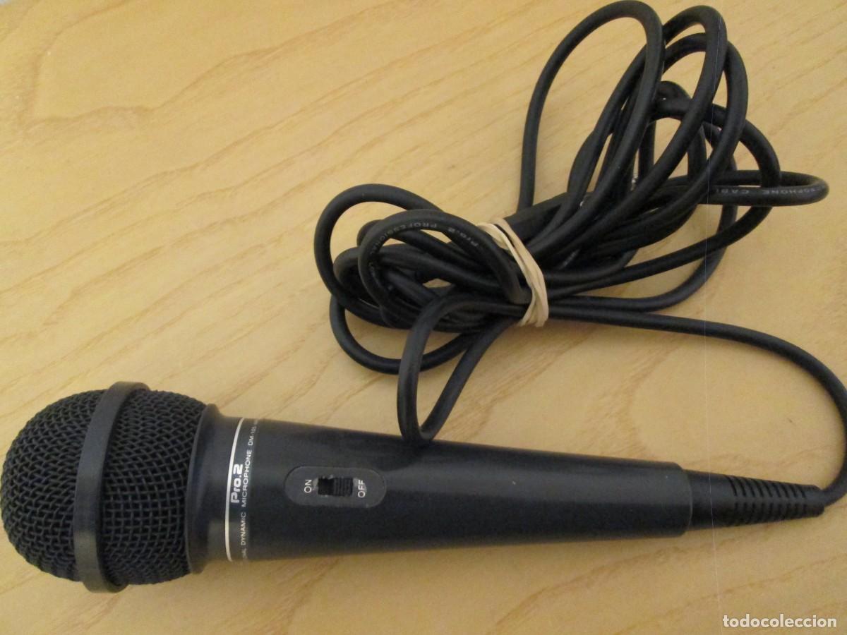 Radios antiguas: MICROFONO DINAMIC PRO2 DM105 IMPEDANCIA 600HOMNIOS - Foto 2