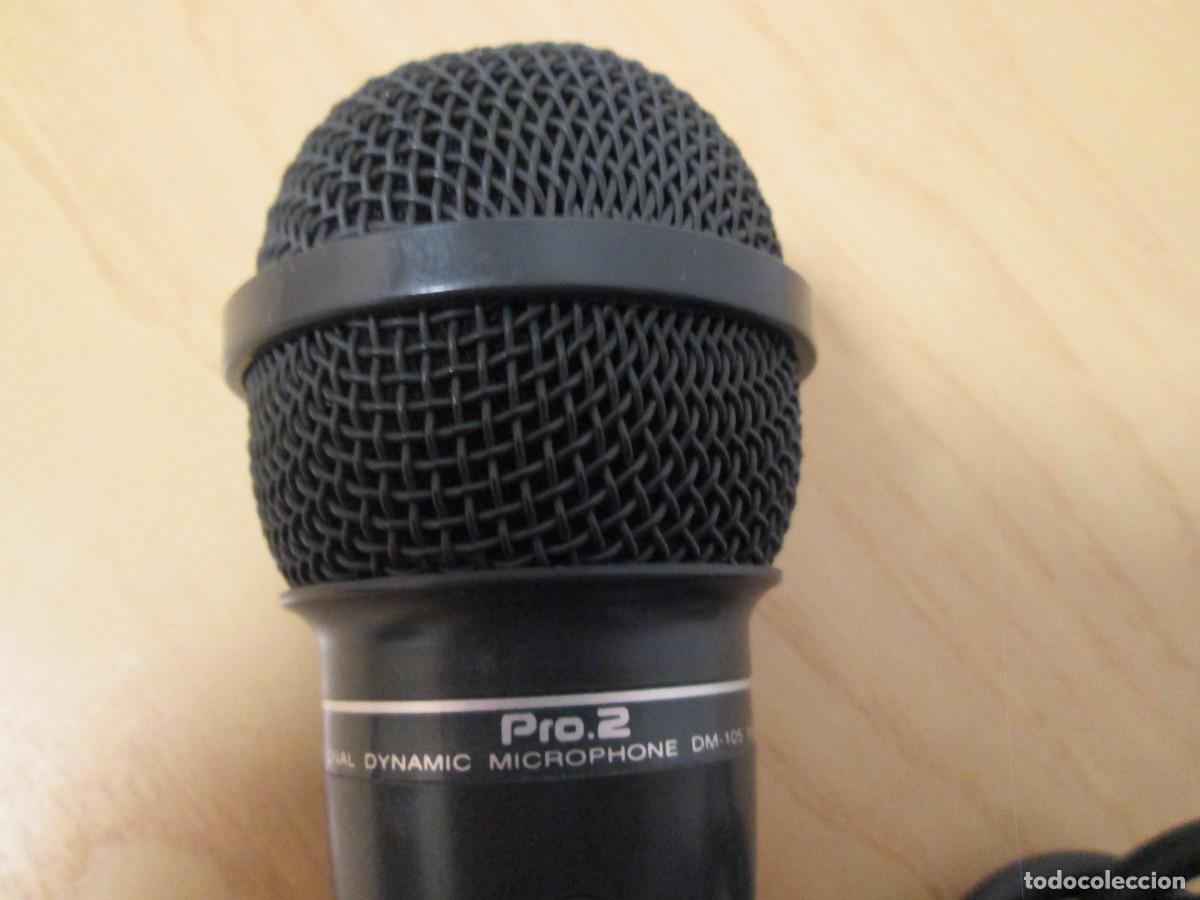 Radios antiguas: MICROFONO DINAMIC PRO2 DM105 IMPEDANCIA 600HOMNIOS - Foto 3