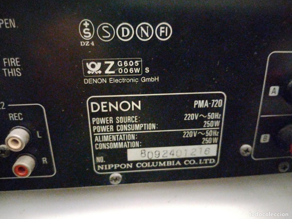 Radios antiguas: Amplificador denon ,PMA-720 - Foto 7