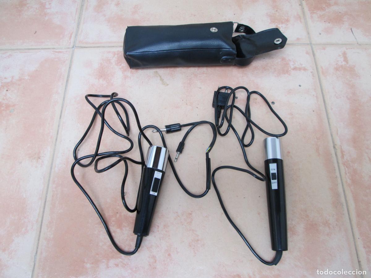 Radios antiguas: Lote de 2 micr&oacute;fonos antiguos, sin probar. - Foto 1