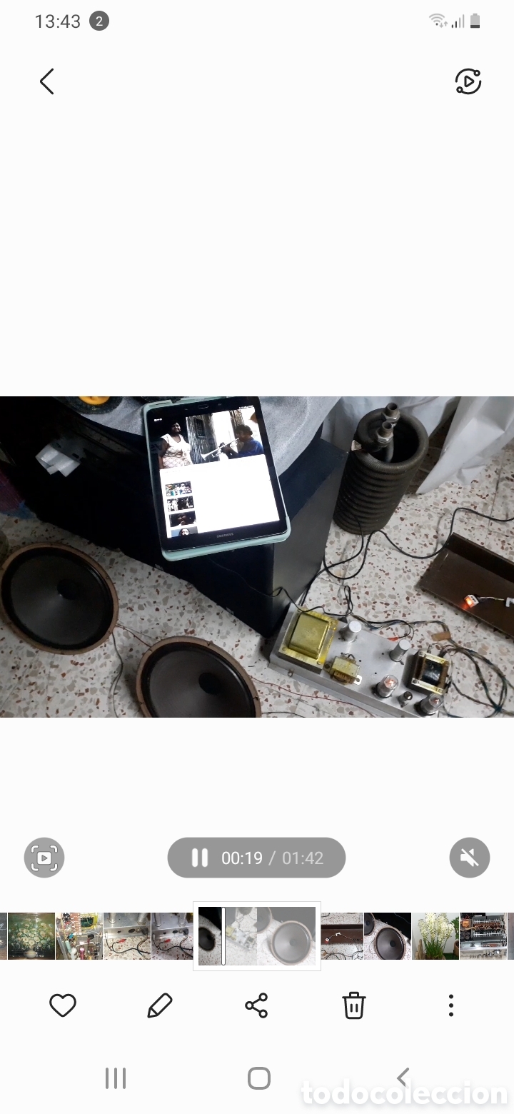 Radios antiguas: Amplificador a v&aacute;lvulas. 40watios.mono.funciona - Foto 2