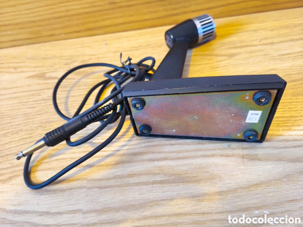 Radios antiguas: Micr&oacute;fono de sobremesa TOA paging mic - Foto 2
