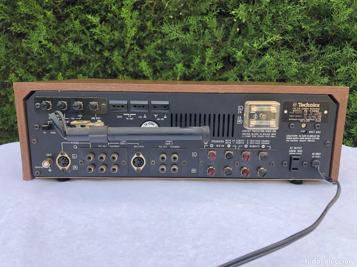 Radios antiguas: TECHNICS AMPLIFICADOR MODEL SA-5200A / UNA JOYA / FUNCIONANDO - Foto 2