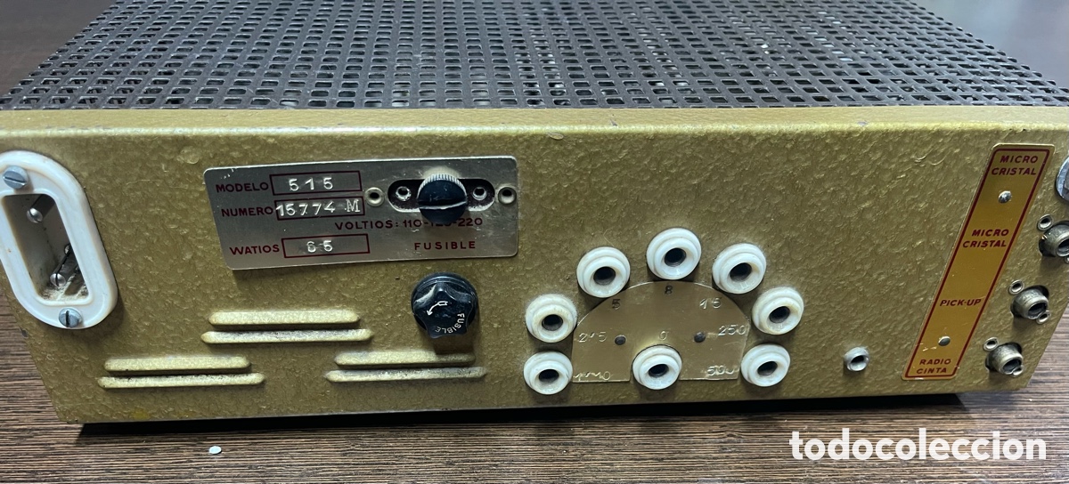 Radios antiguas: AMPLIFICADOR OPTIMUS MISTRAL 515 - Foto 3