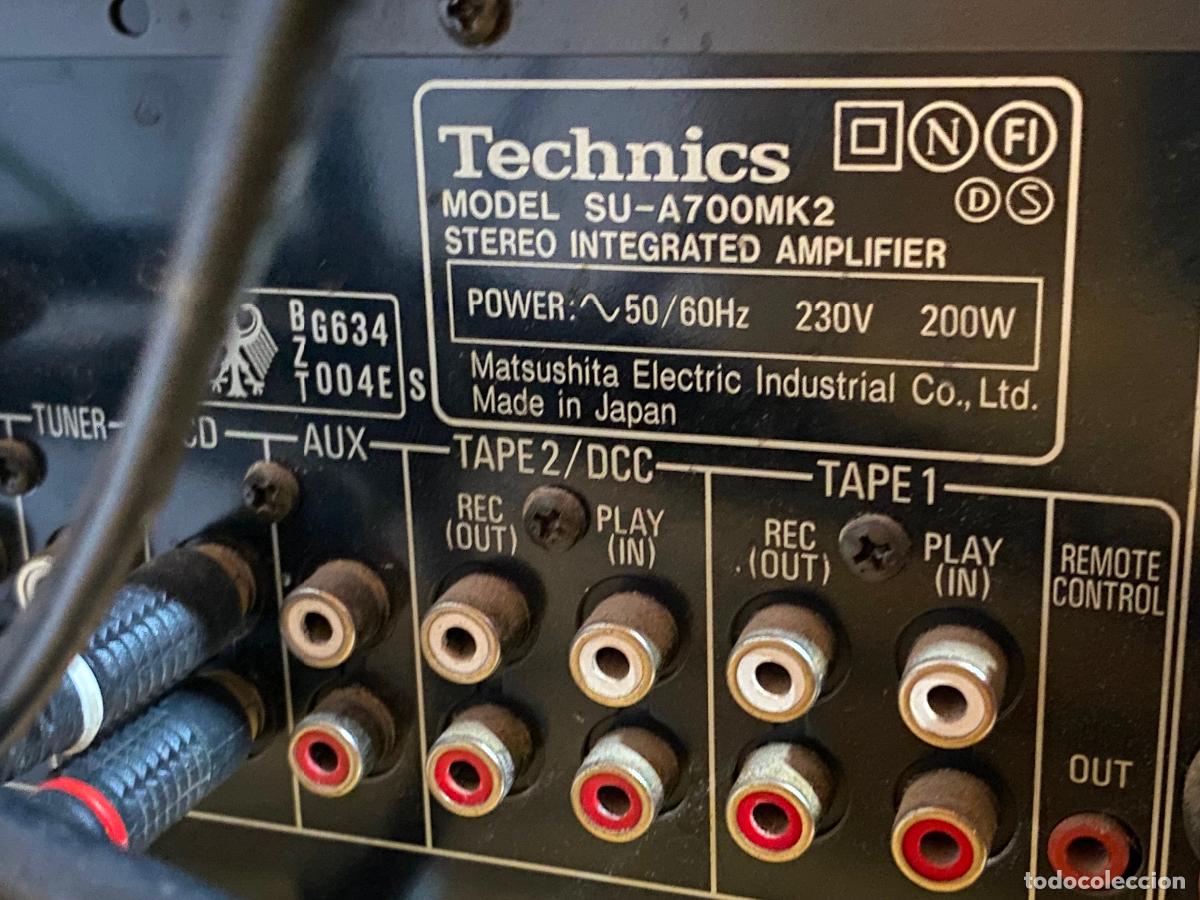 Radios antiguas: TECHNICS A 700 MK2 AMPLIFIER - Foto 6