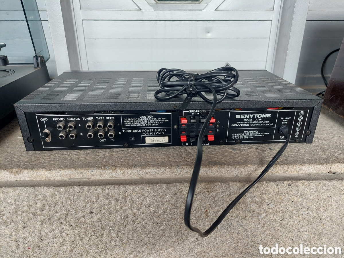 Radios antiguas: AMPLIFICADOR VINTAGE BENYTONE AC33 R FUNCIONANDO - Foto 2