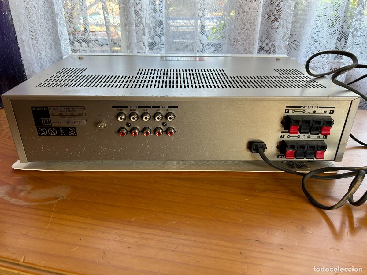 Radios antiguas: SONY AMPLIFICADOR TA 343 / FUNCIONANDO - Foto 2