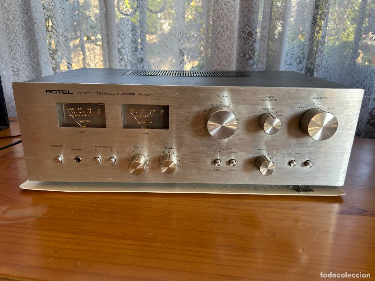 Radios antiguas: ROTEL AMPLIFICADOR RA 314 / FUNCIONANDO - Foto 1