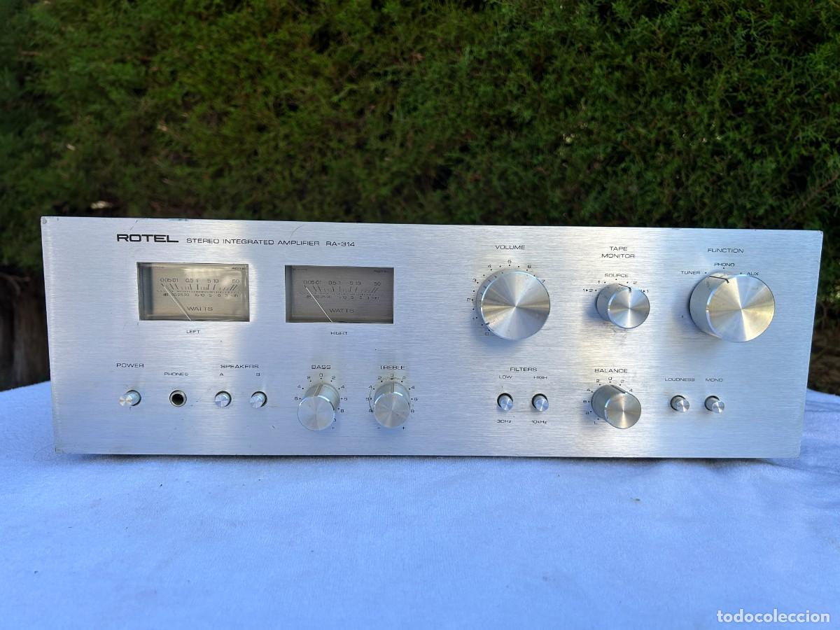 Radios antiguas: ROTEL AMPLIFICADOR RA 314 / FUNCIONANDO - Foto 2