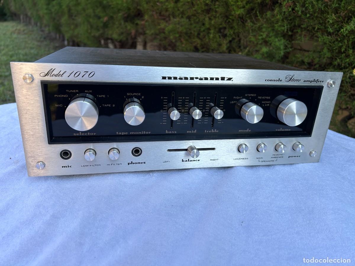 Radios antiguas: MARANTZ AMPLIFICADOR 1070 / FUNCIONANDO - Foto 1